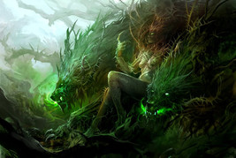 Haunted Ring Demonic Felbeast Green Fire Inferno Hell Hound Ally Guardian Power - £118.67 GBP