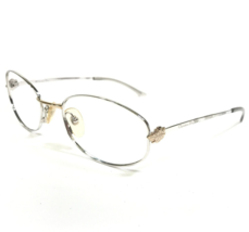 Christian Dior Eyeglasses Frames CD 3561 46L Silver Gold Leaves Round 54-19-140 - £93.44 GBP