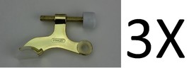 3X Stanley 81-9110 (SP7090) Hinge Pin Doorstops Bright Brass - $7.30