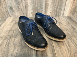 Cole Haan Lunargrand Ladies Oxford Wingtips Navy Leather Size 11 - £55.73 GBP