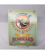 Vintage 1990 World Champions Oakland Athletics Official Scorecard - £11.77 GBP