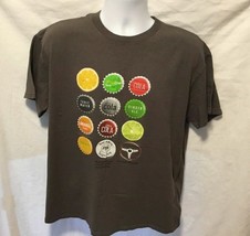 BICARDI Mens Sz XL Brown TShirt T Shirt Bicardi mixes with anything but ... - $9.15