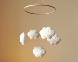 Mobile Clouds Nursery Toy Baby Room Decor Imaginative Boucle Hanging Orn... - $94.02