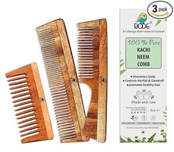 Kacchi Neem Comb,Oil Treated Wooden Comb | Hair Growth, Hairfall, Dandru... - $15.99