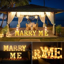 Gyunjux Will You Marry Me Sign, Led Light Up Letter,, Romantic Proposal. - £43.18 GBP