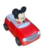 Disney Mickey Mouse Red Roadster Racer 3 Long Diecast Vehicle 2016 Mattel - $5.00