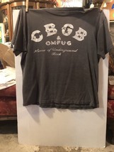 Vintage Age CBGB&#39;S T-shirt Size L Distressed From Rock &#39;N Roll Use - $148.50