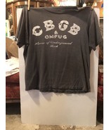 Vintage Age CBGB&#39;S T-shirt Size L Distressed From Rock &#39;N Roll Use - $203.10 CAD