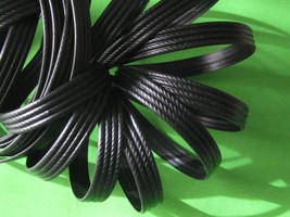 BLACK Braid Synthetic Rattan Weaving Wicker Material Knit Repair Furniture - £2.94 GBP+