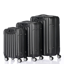 Elegant 3-in-1 Portable ABS Trolley Case Black, Durable &amp; Stylish Travel... - €126,86 EUR