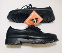 Lehigh Safety Shoe Steel Toe Women&#39;s Sz 7 Wide Leather Oxford Electrical... - $66.49