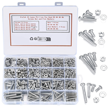 1080 Pcs Screws and Bolts and Nuts Assortment Kit, Cross Pan Head Screws Nuts an - £13.67 GBP