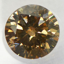 Round Shape Diamond Real Natural Fancy Brown Loose I1 IGI Certificate 1.14 Carat - £1,245.01 GBP