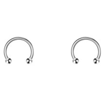 2/5Pcs/Pack 16G Ball and Cone Horseshoe Septum Piercing Nose Ring Ear Cartilage  - £10.38 GBP