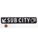 SUB CITY Records Sticker Decal Promo Black White Punk Music-Arrow Stop S... - £4.70 GBP