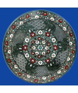 24 Inches Round Shape Green Marble Coffee Table Top Filigree Work Sofa C... - $750.00