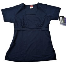 Dickies Navy Blue Scrub Top XS Elements Classic Fit - £7.86 GBP