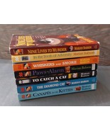Marian Babson Cat Murder Mystery Themed Paperback Books Lot 7 Diamond Cat - $27.86