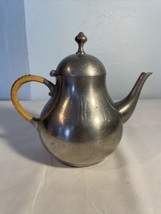 Vtg Royal Holland Pewter TEAPOT KMD Pear Shaped Teapot. 7in. Hinged. - $15.44