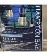 Hampton Bay 12-Light Indoor/Outdoor 24 ft String Light 1004 683 594 TEST... - $8.47