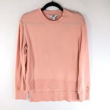 Joy Lab Womens Sweatshirt Pullover Hi Lo Hem Crew Neck Pink XS - £7.70 GBP