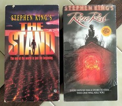 Lot (2) STEPHEN KING Mini Series VHS Movies:  The Stand (1994), Rose Red... - £11.57 GBP