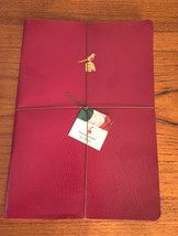 Nwt! Set 3 Bieffe Italy Lined Handmade Notebooks Red Journal Red Edges 5.5X 8&quot; - £11.86 GBP