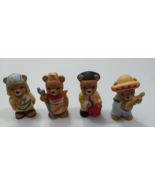 Homco Around The World Bear Porcelain Figurines set 1406  Lot of 4 - $23.62