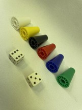 Vtg Anti-Monopoly 1973 Parts Only &quot;Bust The Trust” Dice &amp; Markers - $6.64