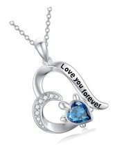 Sea Turtle Necklace Sterling Sliver Turtle Ocean for - £58.68 GBP