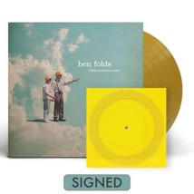 Ben Folds What Matters Most Gold Color Vinyl Record *SIGNED* w/ 7&quot; Flexi... - $69.29