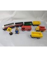 Wooden Train Vehicle Cars Lot  - £10.32 GBP