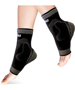 Copper Ankle Support Brace Compression Sleeve with Silicone Gel Reduce F... - €30,03 EUR