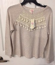 GB Gianni Bini Girls Beige Sweater  With Tassels Size XL NWT - £14.70 GBP