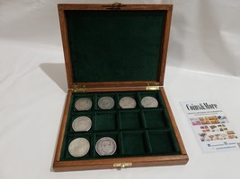 Box Pouch for Coins 12 Seater 1 5/8x1 5/8in Green Velvet Made a Hand - £44.36 GBP+