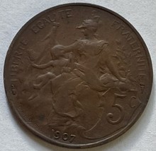 1959 France 1 Franc Lady Liberty Coin Paris Mint Uncirculated+ - $6.93