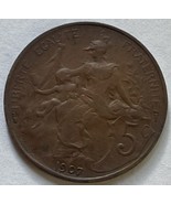 1959 France 1 Franc Lady Liberty Coin Paris Mint Uncirculated+ - £5.44 GBP
