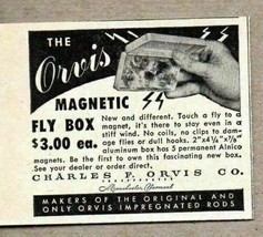 1948 Print Ad Orvis Fly Fishing Magnetic Box Manchester,VT - £6.57 GBP