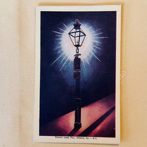 Historic Lamp Post Linen Postcard Atlanta Georgia - $5.89