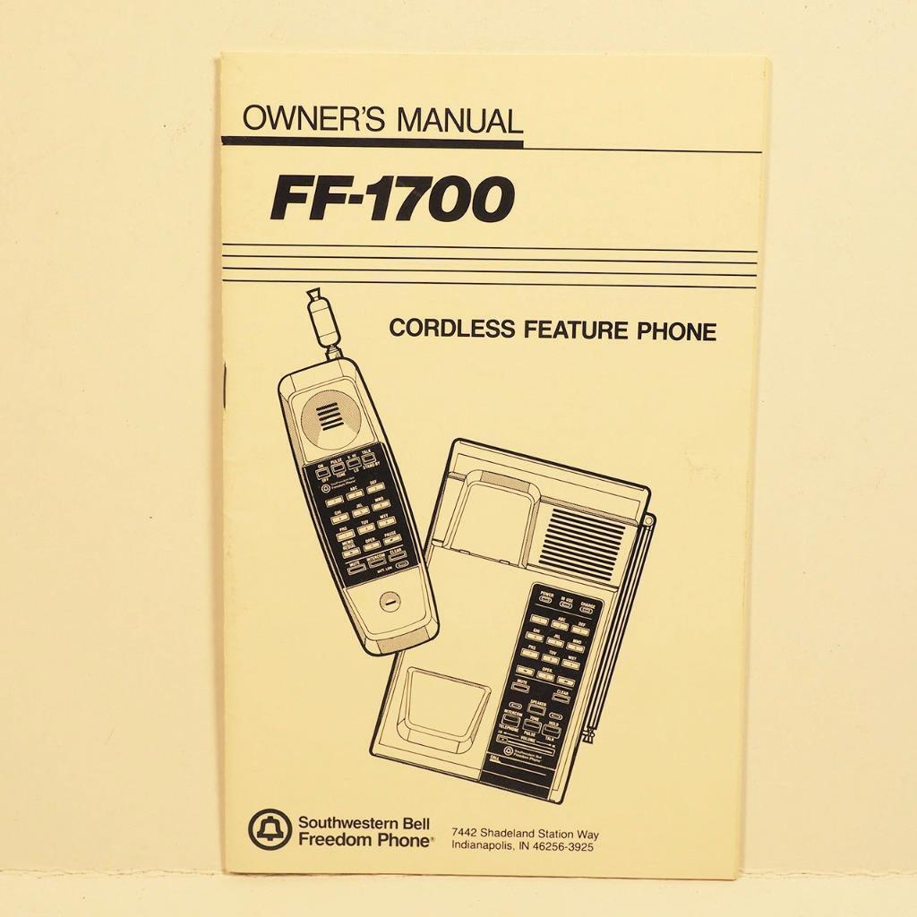 Primary image for Southwestern Bell FF-1700 Téléphone Instructions Manuel