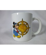 Mickey Mouse Mug Compass Walt Disney White Ceramic - £7.90 GBP