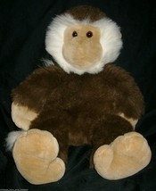 18&quot; Vintage Brown &amp; White Spider Monkey Ape Chimp Stuffed Animal Plush Toy Big - £29.61 GBP