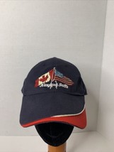 Vintage Niagara Falls Cotton Ball Cap US and Canada Flags Adjustable Strap Adult - £6.41 GBP