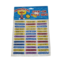 VINTAGE 1986 GARBAGE PAIL KIDS STICK ON NAME TAGS NEW IN SEALED PACKAGE ... - £20.93 GBP