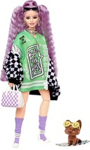 Barbie Extra Doll and Accessories, Extra Fashion Doll with Crimped Lavender Hair - £34.46 GBP