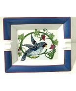Philippe Deshoulieres Ashtray Blue Bird Parrot Sodetal Sophie d&#39;E France... - $700.93 MXN