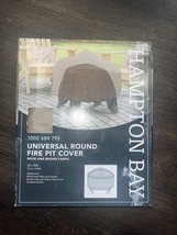 Hampton Bay Universal Round Outdoor Patio Fire Pit Cover 30&quot; in Diameter - £8.83 GBP