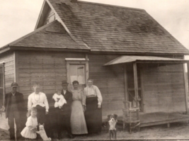 Lot of 6 RPPC People Families Standing In Front of Houses UNP Postcards S3 - £22.88 GBP