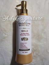 Glutathione injection secret paris gold  3x mega blast whitening lotion.spf 50 - $49.99