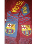 Fc Barcelona Soccer Futbol Scarf Banner Souvenir - £15.18 GBP